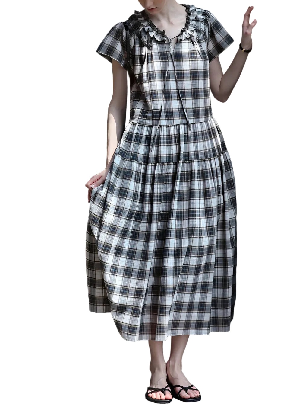 Robe Longue Femme Style Drapé 0