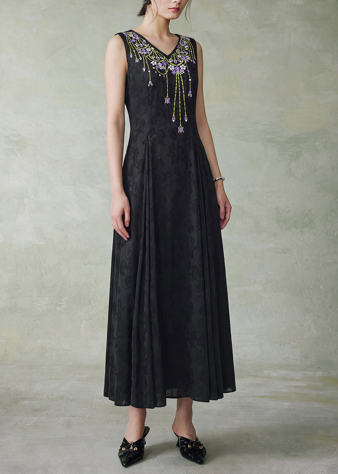 Robe Longue Femme Style Drapé 1