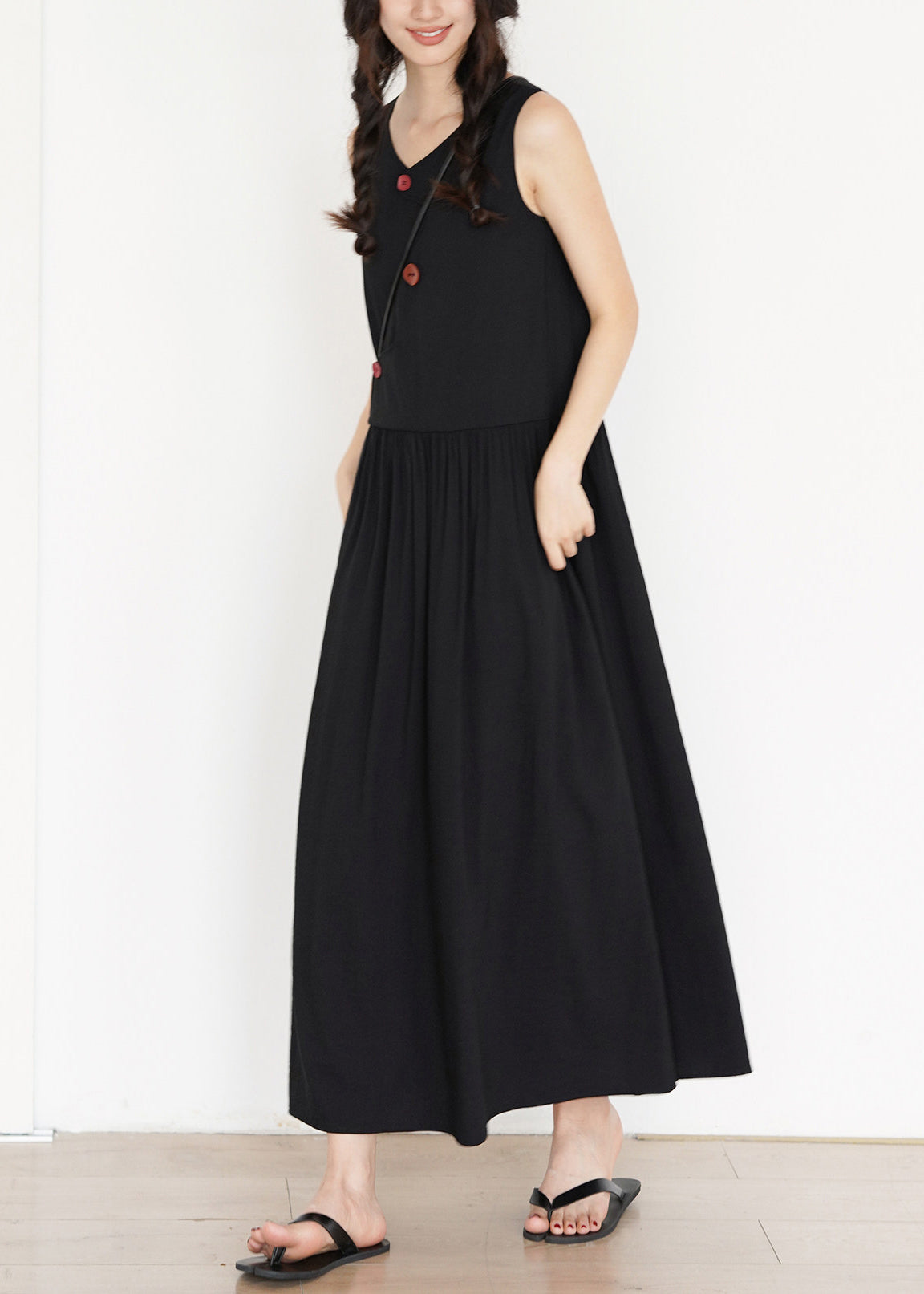 Robe Longue Femme Style Drapé 4