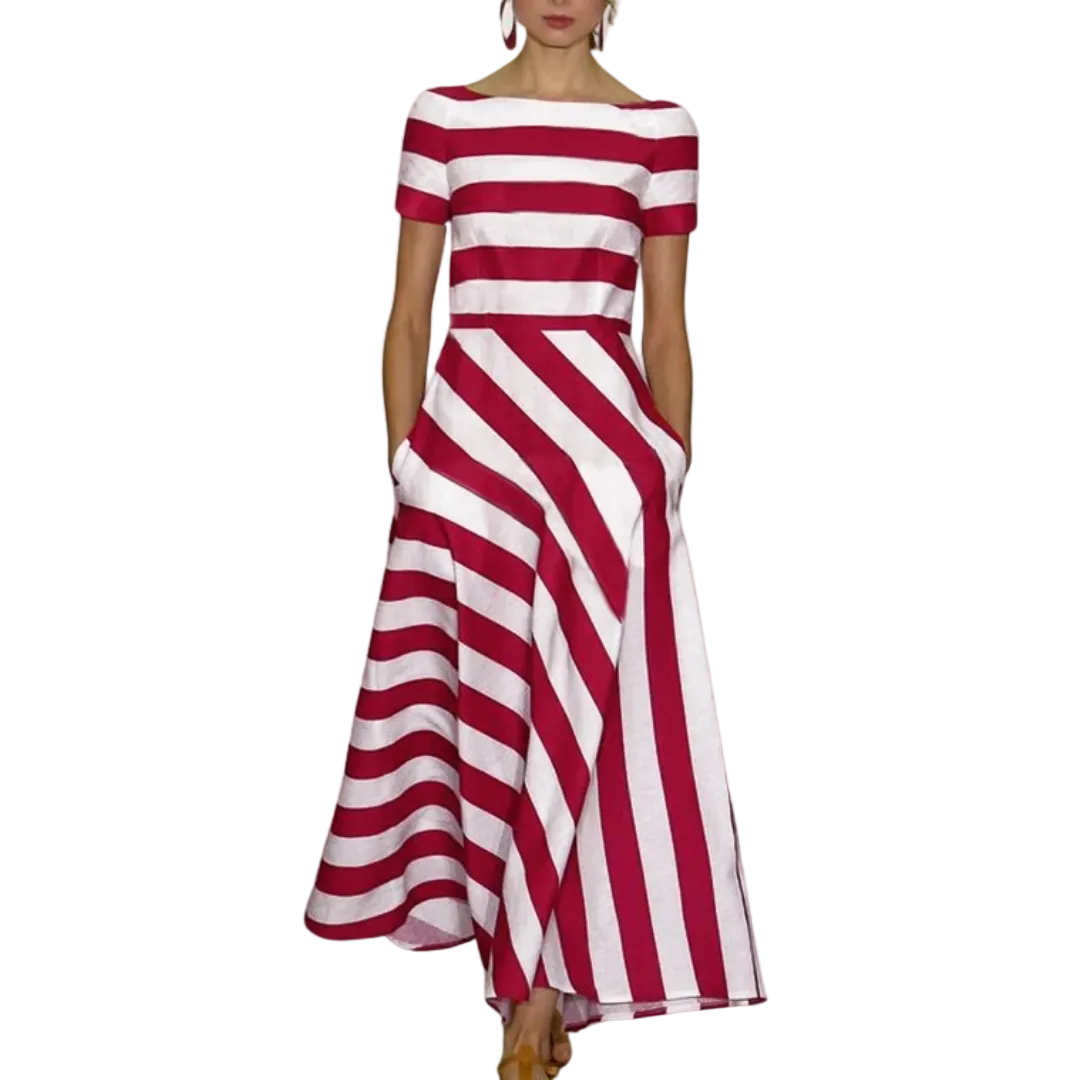 Robe Longue Femme Trapèze Chic 0