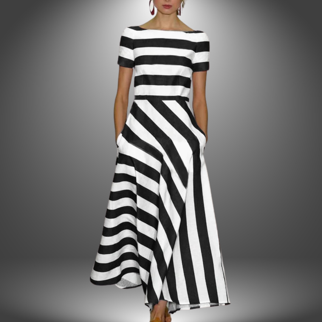 Robe Longue Femme Trapèze Chic 1