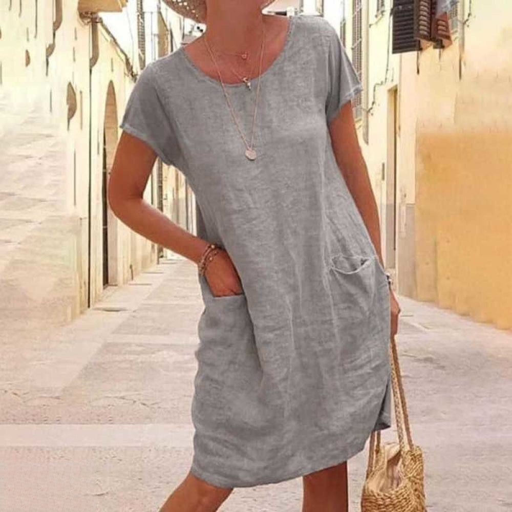 Robe Longue Femme en Lin Léger Polyvalente 2