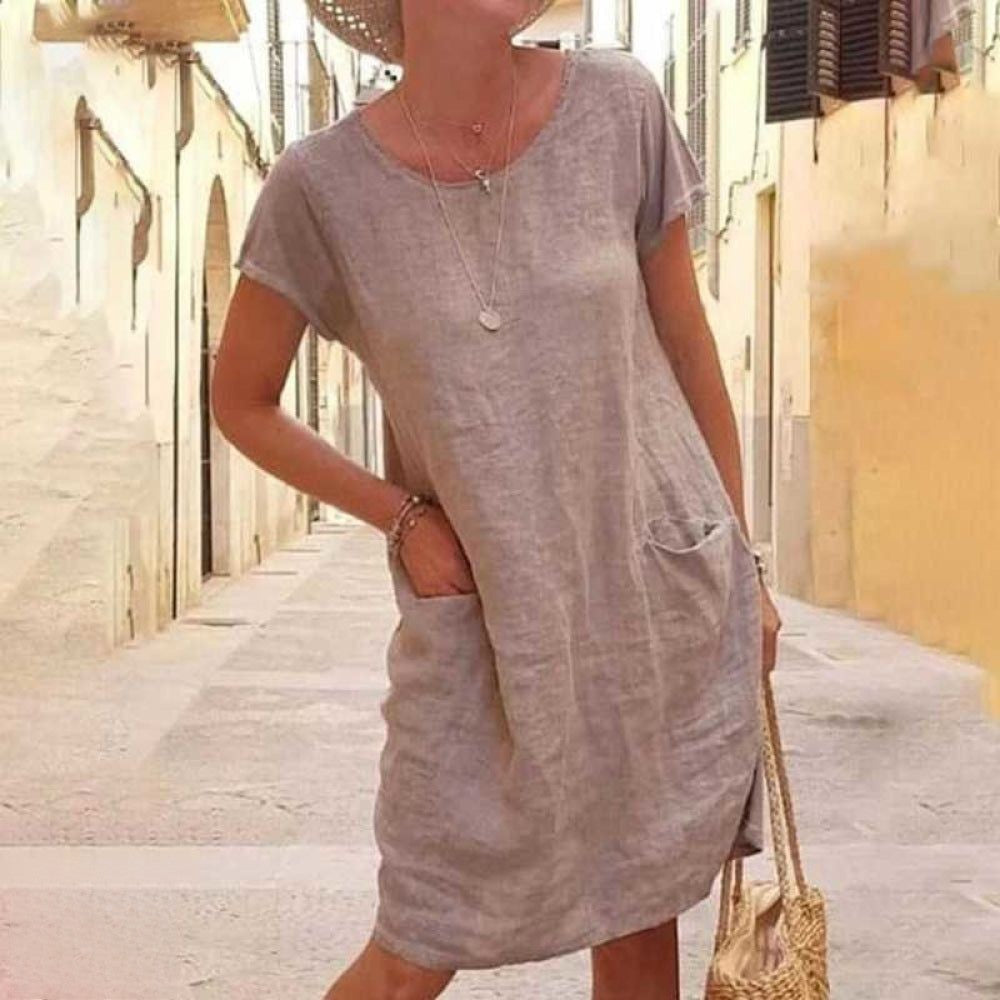 Robe Longue Femme en Lin Léger Polyvalente 3