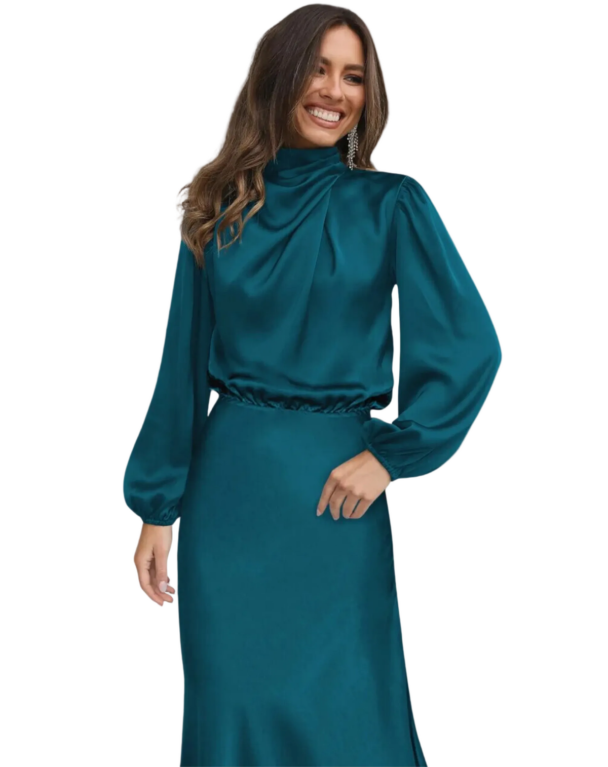 Robe Longue à Manches pour Femme Chic 0