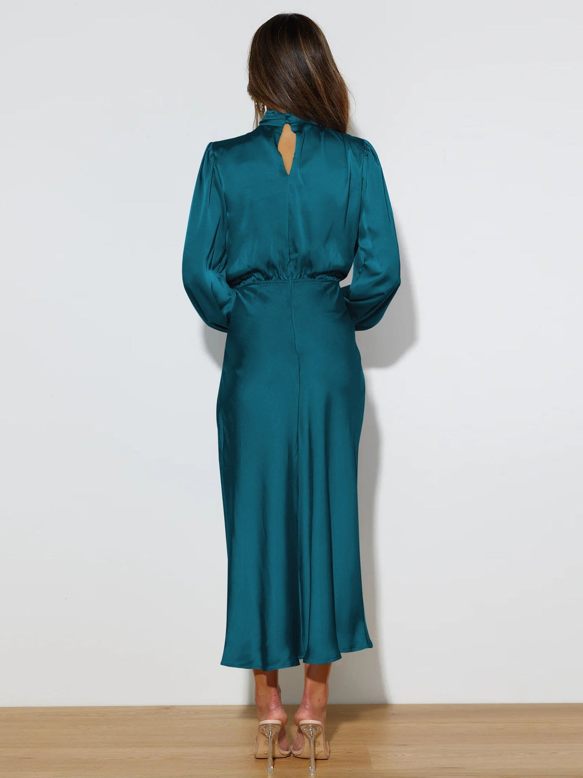 Robe Longue à Manches pour Femme Chic 1