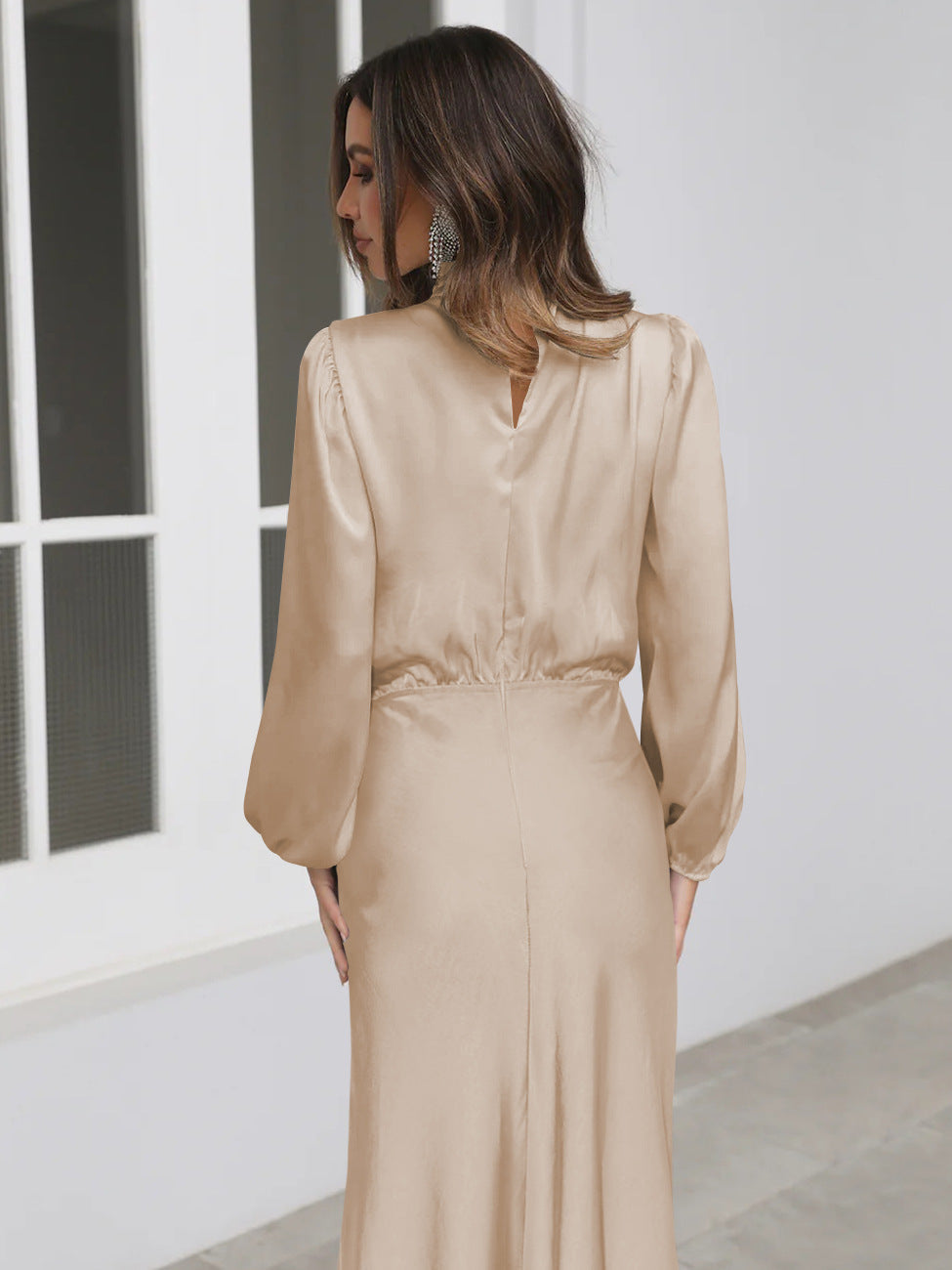 Robe Longue à Manches pour Femme Chic 2