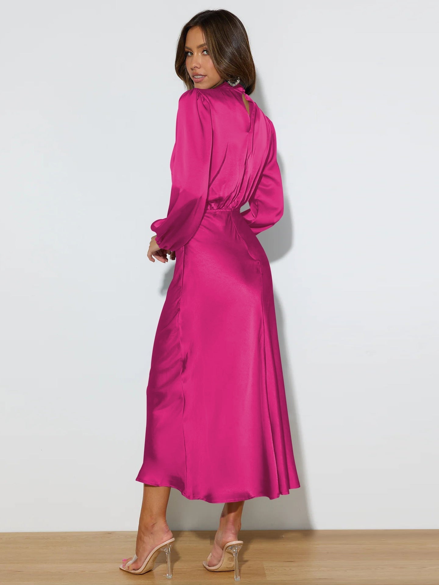 Robe Longue à Manches pour Femme Chic 3