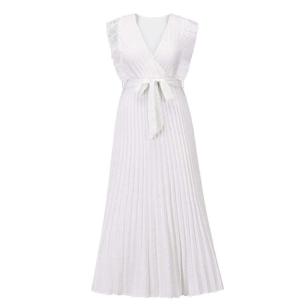 Robe Maxi à Volants pour Femmes Chic 2