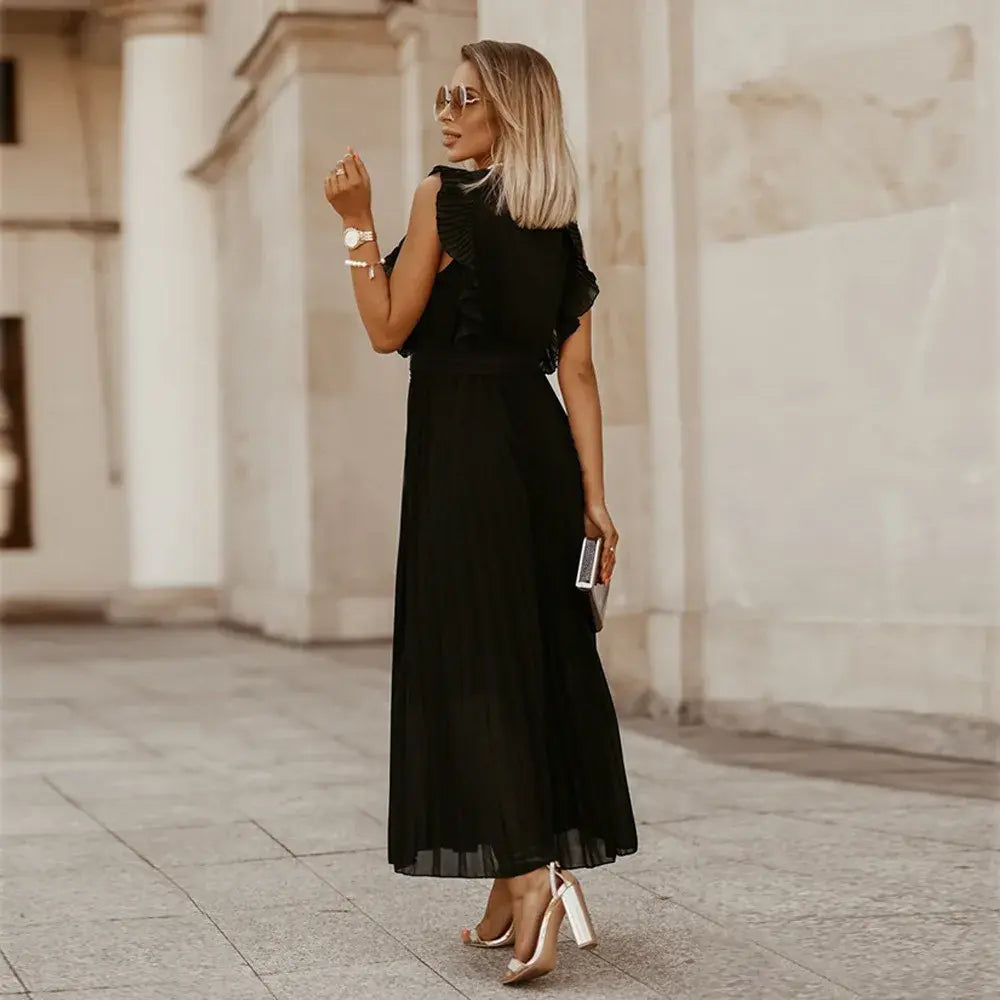 Robe Maxi à Volants pour Femmes Chic 6