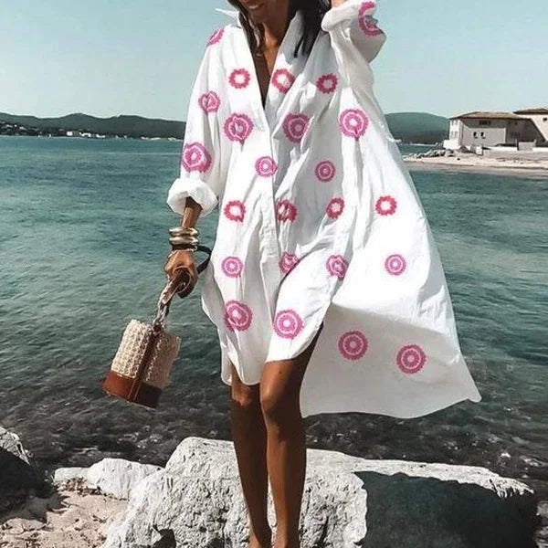 Robe Midi Décontractée pour Femme avec Col Polo 5