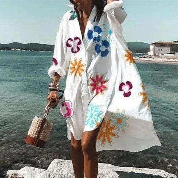 Robe Midi Décontractée pour Femme avec Col Polo 6