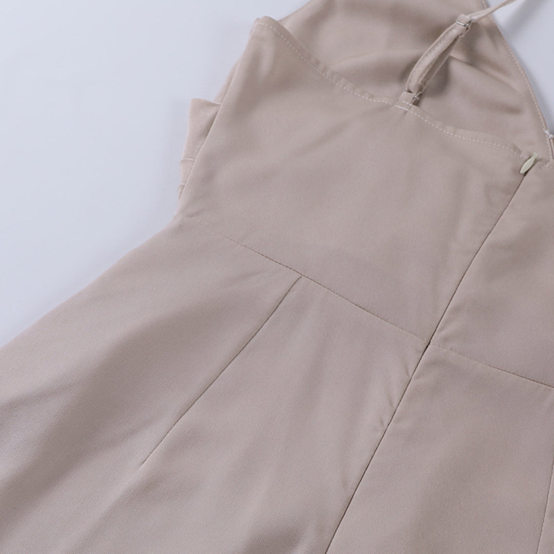 Robe Midi Femme Chic en Coton avec Fente Haute 6