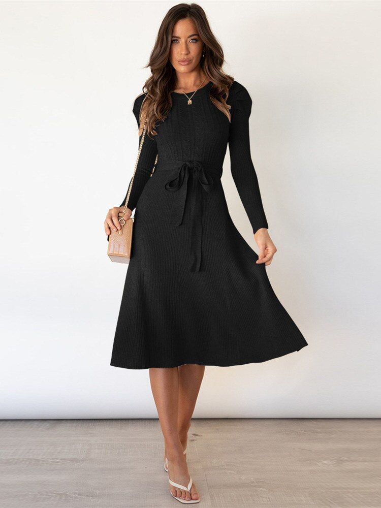 Robe Midi Longue à Manches Longues 5