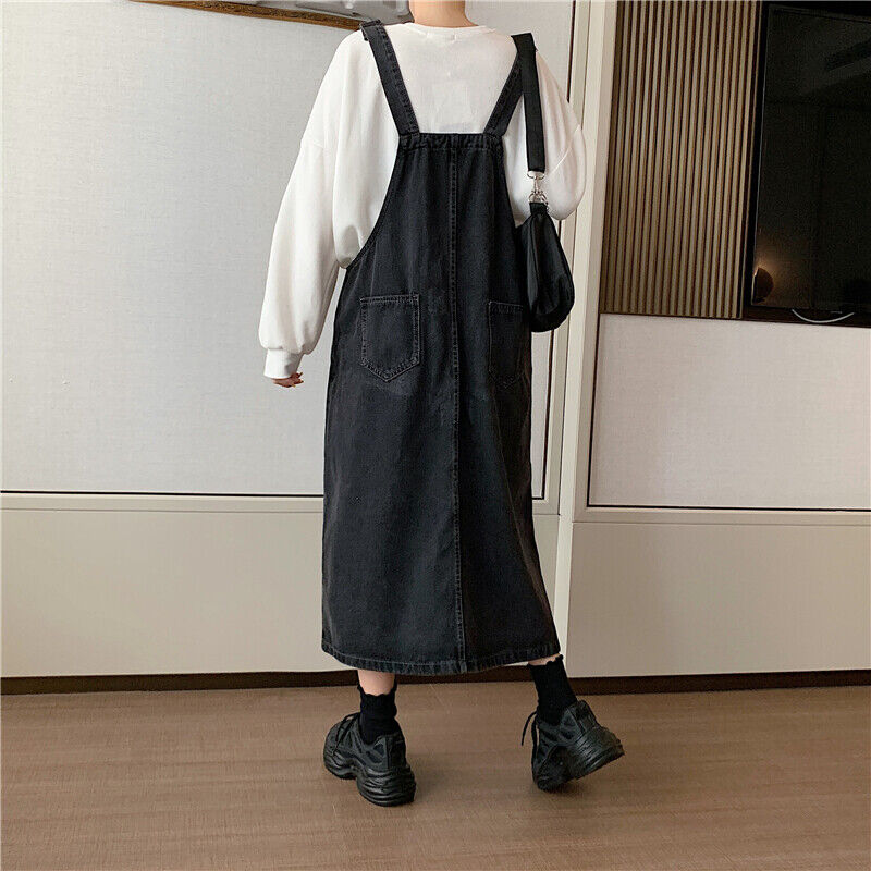 Robe Salopette Décontractée Style Rétro avec Détails Patchwork 2