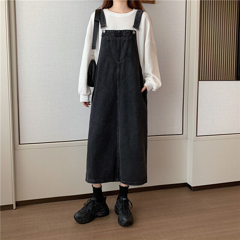Robe Salopette Décontractée Style Rétro avec Détails Patchwork 5