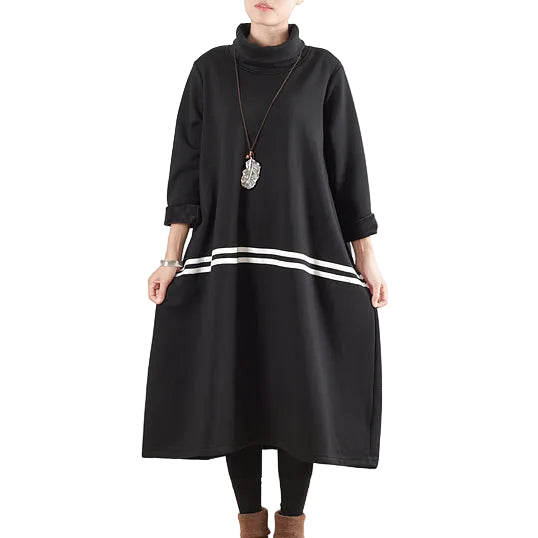 Robe Sweat Femme Hiver Coupe Ample Doublure Velours 0