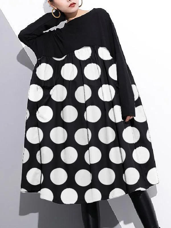 Robe Tunique Femme en Coton Moderne avec Détails Patchwork 10