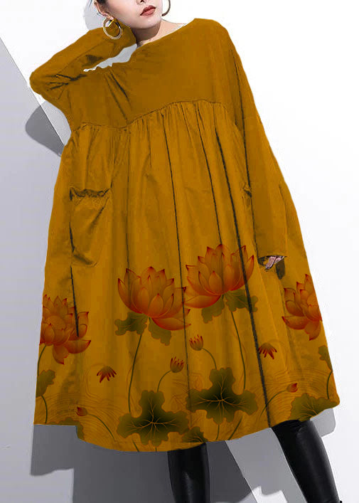 Robe Tunique Femme en Coton Moderne avec Détails Patchwork 4