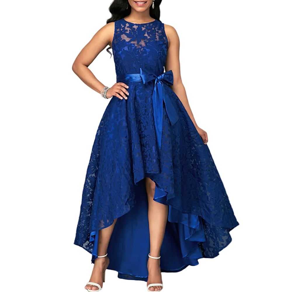 Robe asymétrique en dentelle pour femmes 0