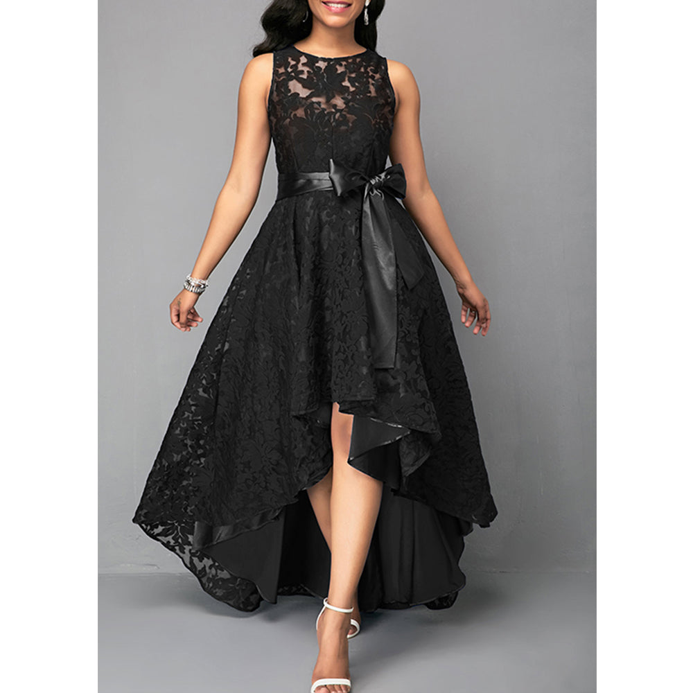 Robe asymétrique en dentelle pour femmes 4