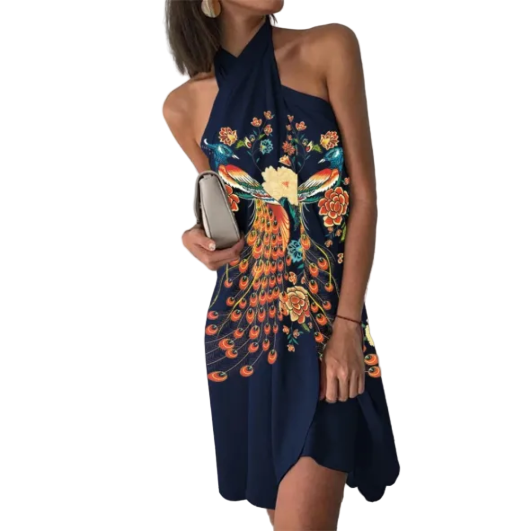 Robe d'Été Femme Unie Simple 0