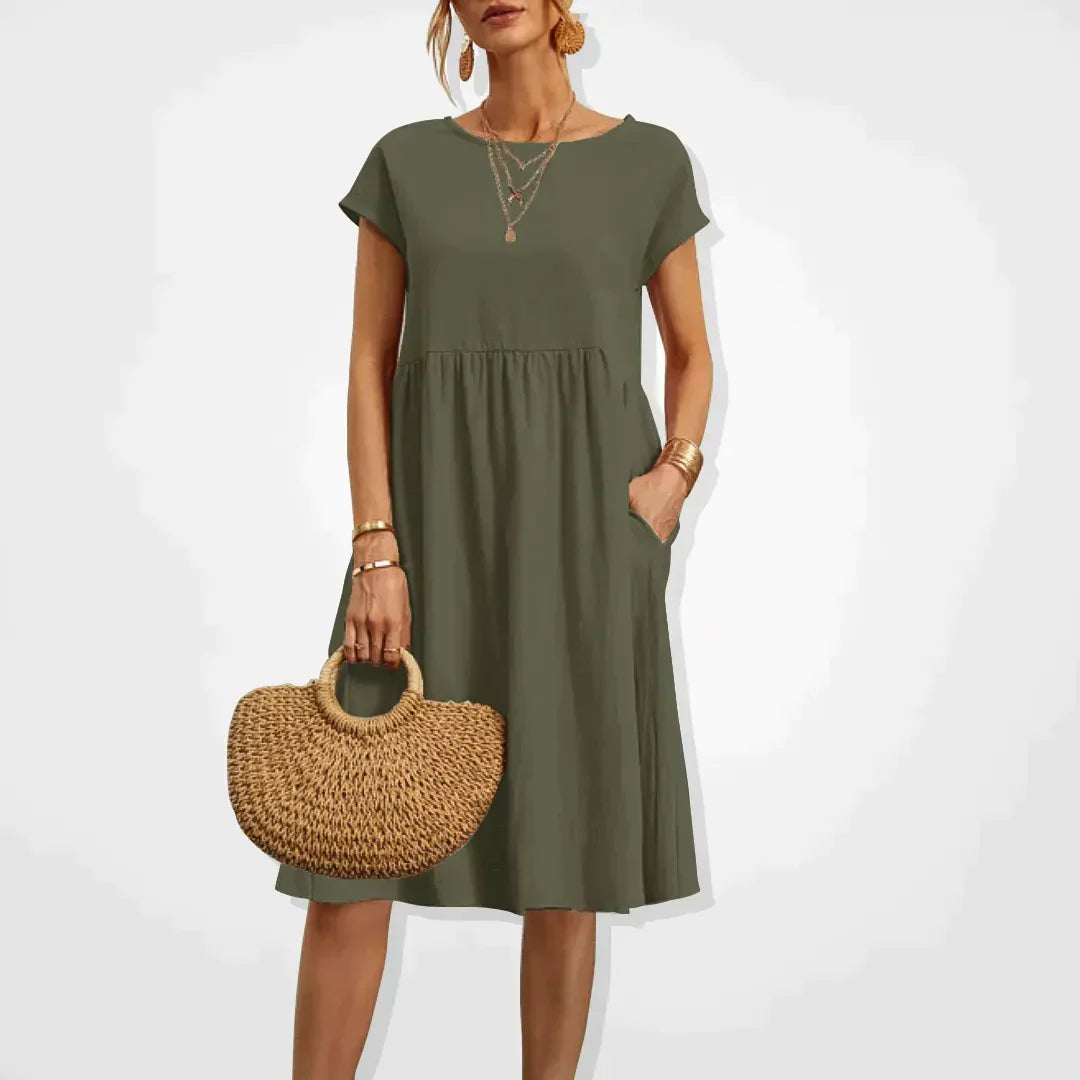 Robe d'été Femme Empire Confortable 4
