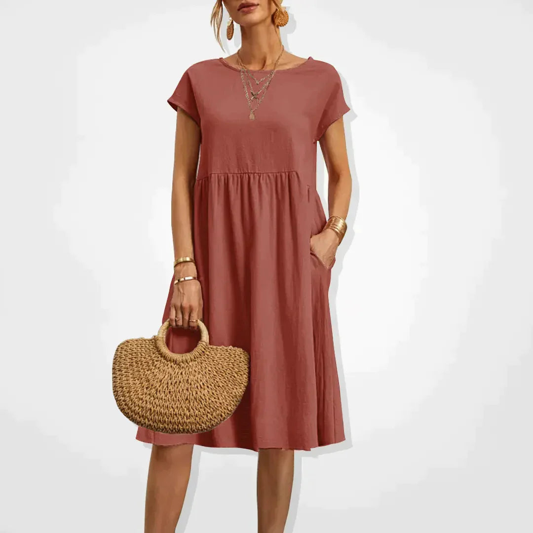 Robe d'été Femme Empire Confortable 6