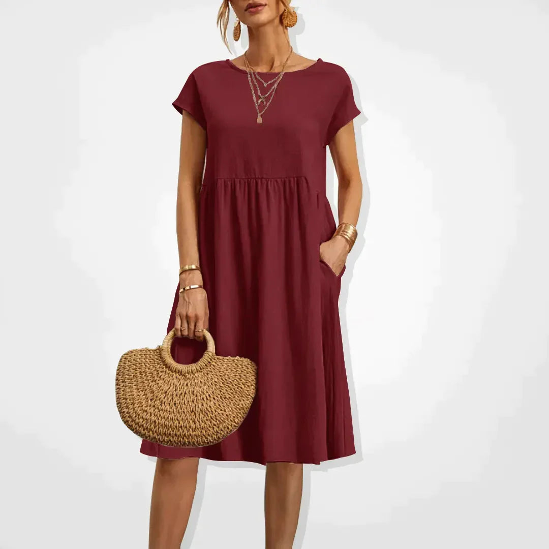Robe d'été Femme Empire Confortable 9