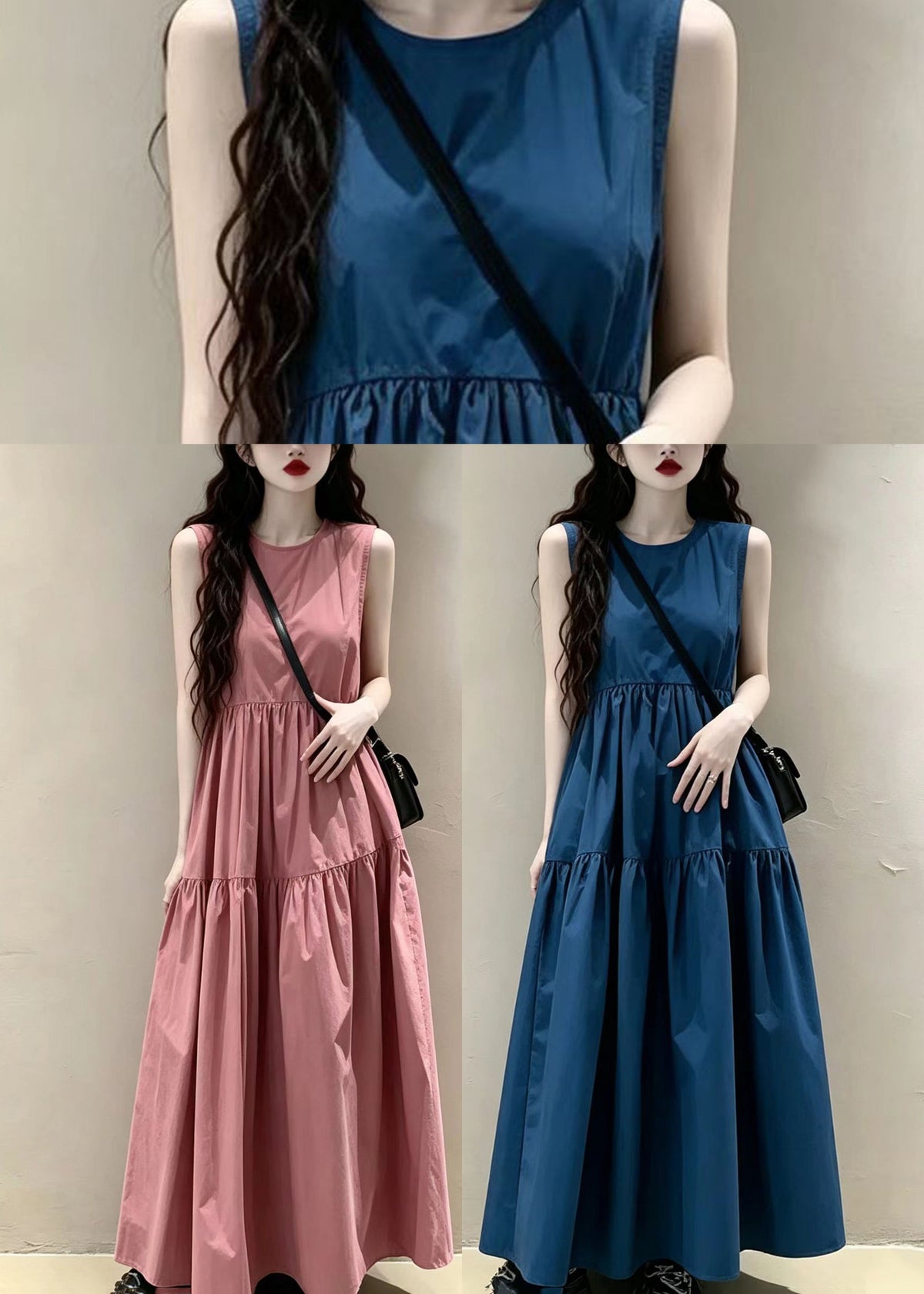 Robe d'été femme col rond coupe ample 4