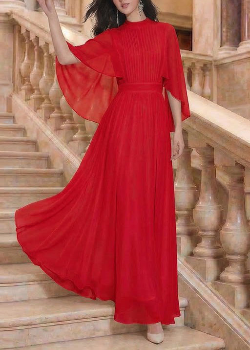 Robe d'été pour femme style patchwork froissé 1