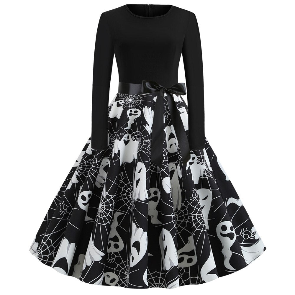 Robe de Costume Gothique à Manches Longues Tissu Doux 2