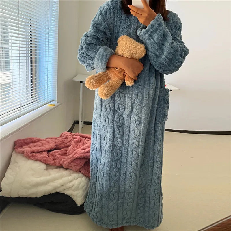 Robe de Nuit Longue Confortable 1