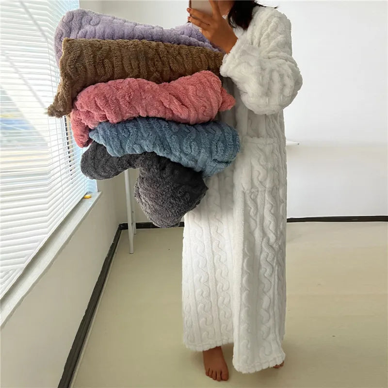 Robe de Nuit Longue Confortable 2