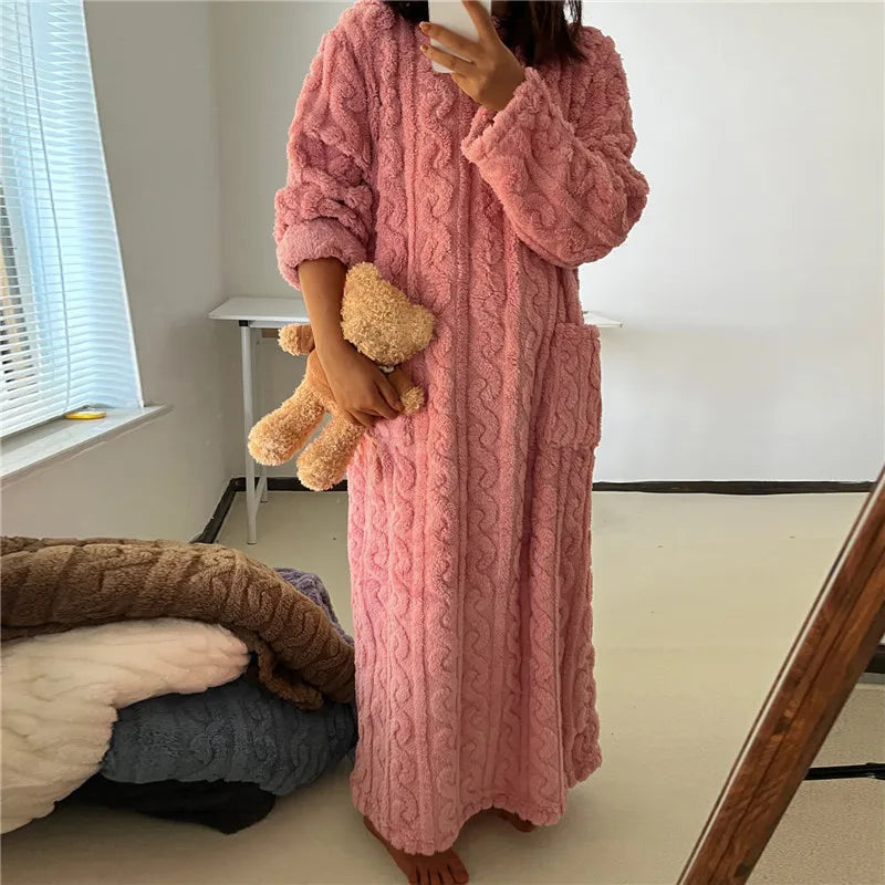 Robe de Nuit Longue Confortable 3