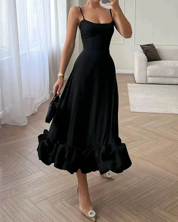 Robe de Soirée Mi-Longue Chic pour Femme - Robe Cérémonie Élégante 3