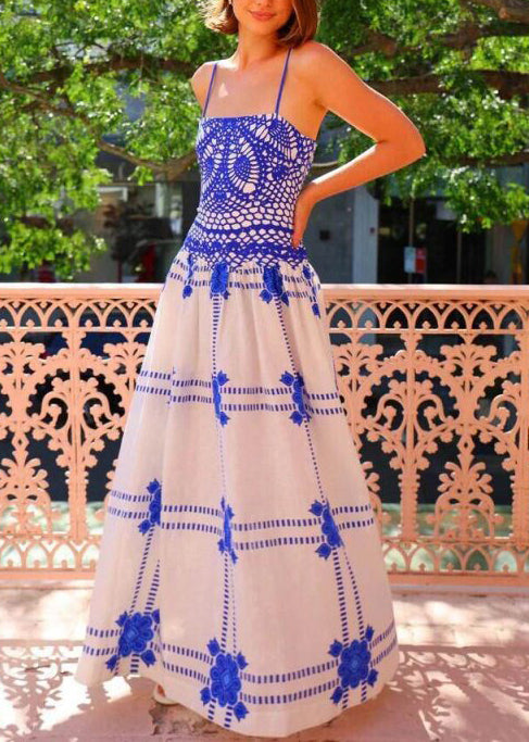 Robe de plage femme à ourlet extra large imprimé estival 1