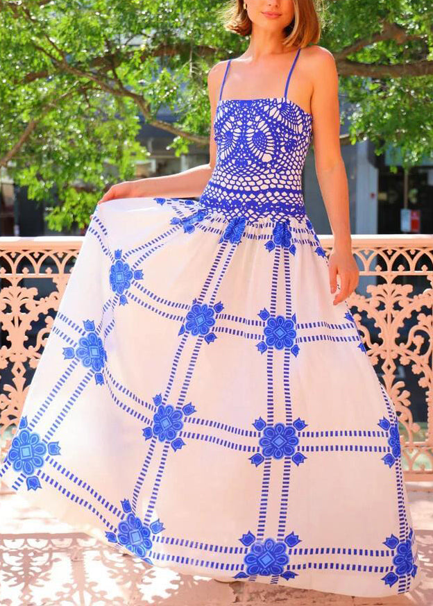 Robe de plage femme à ourlet extra large imprimé estival 2