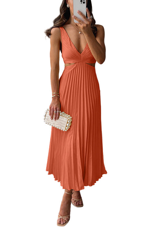 Robe de soirée pour femmes en satin plissé 0