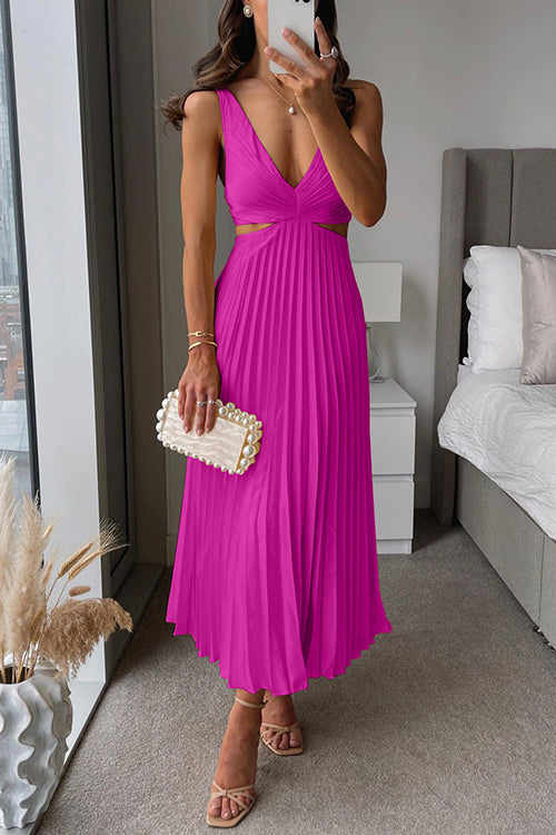 Robe de soirée pour femmes en satin plissé 1