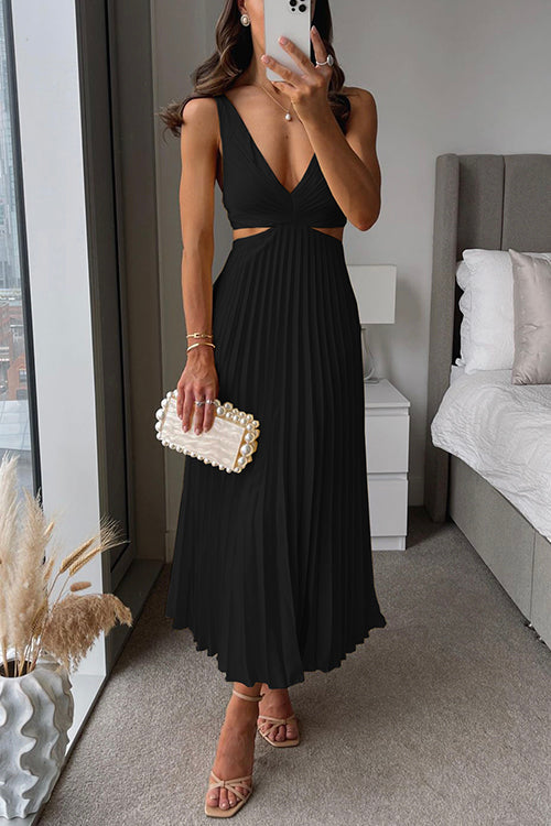 Robe de soirée pour femmes en satin plissé 3