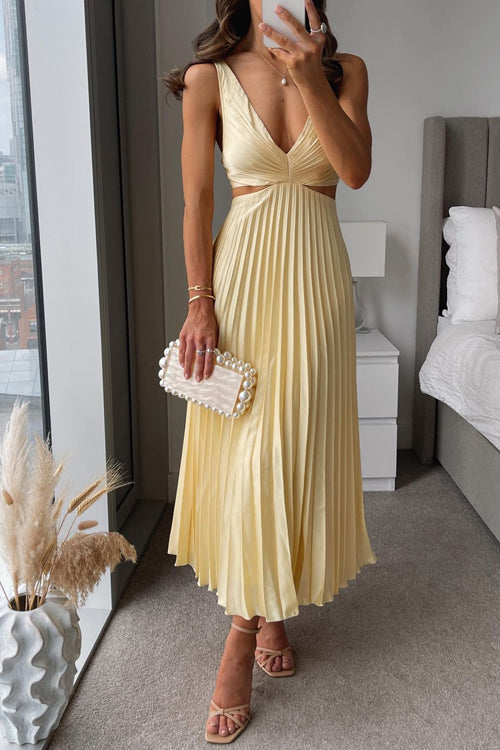 Robe de soirée pour femmes en satin plissé 4
