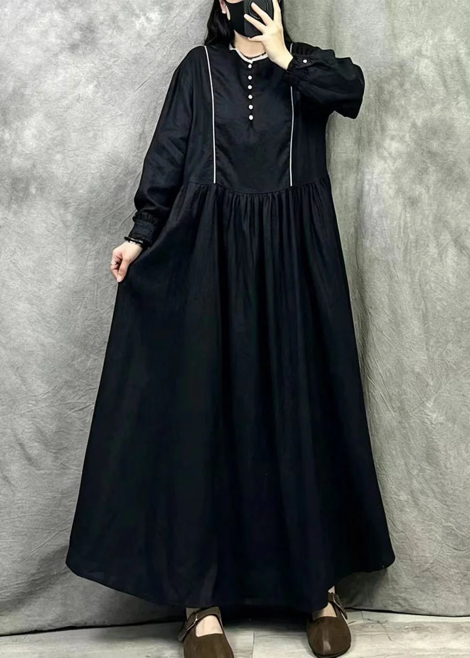 Robe femme automnale oversize à ourlet large 1