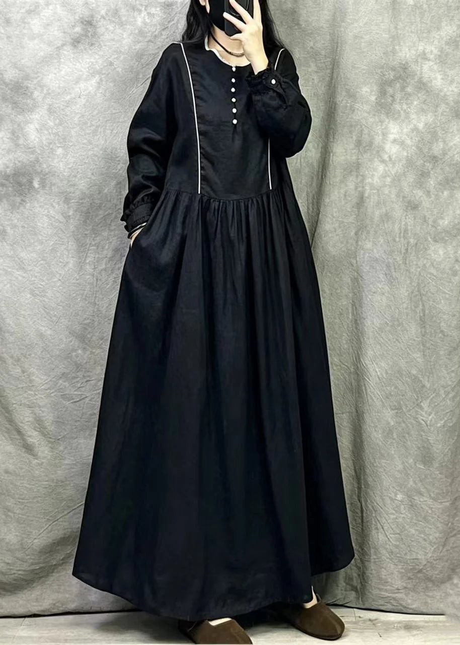 Robe femme automnale oversize à ourlet large 2