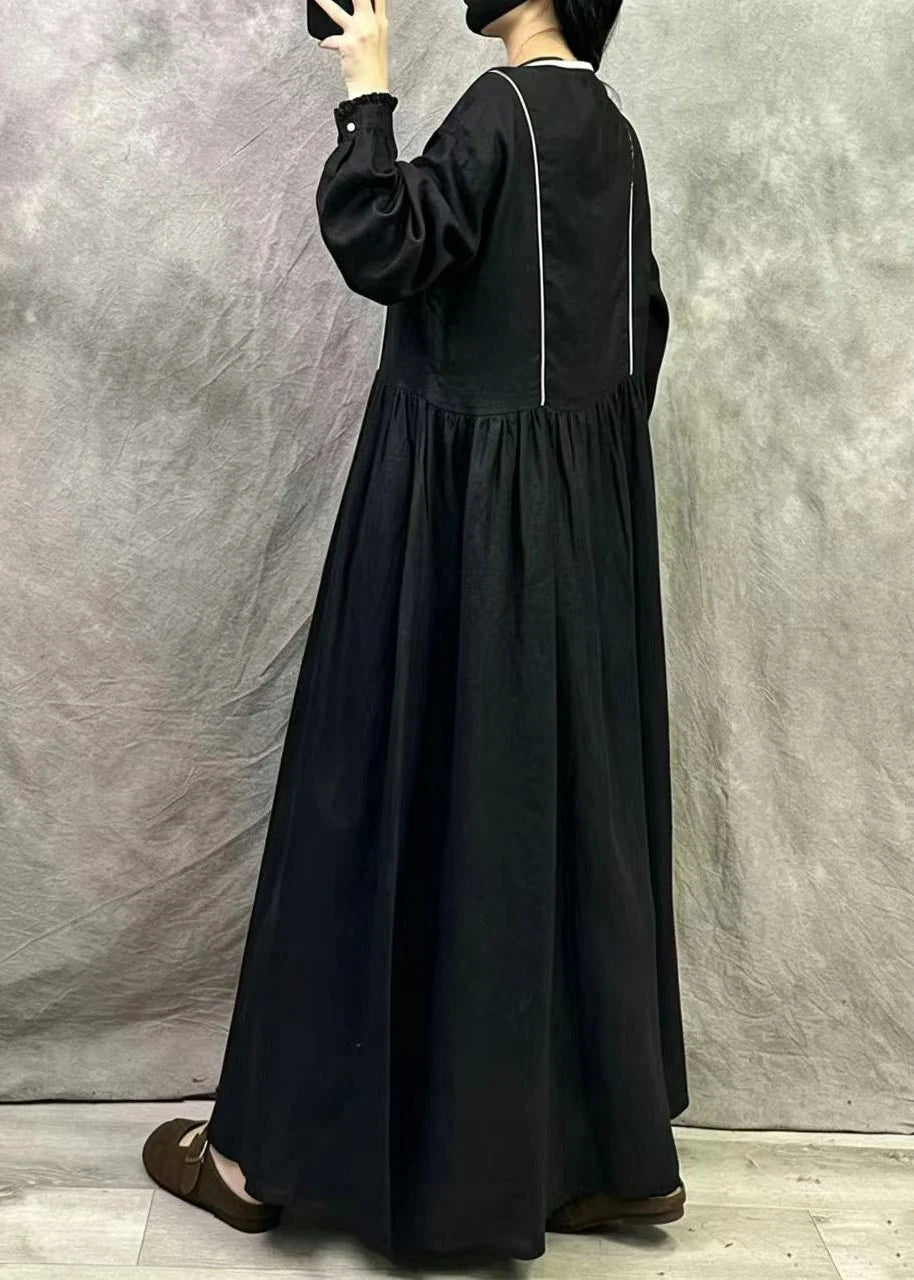 Robe femme automnale oversize à ourlet large 3