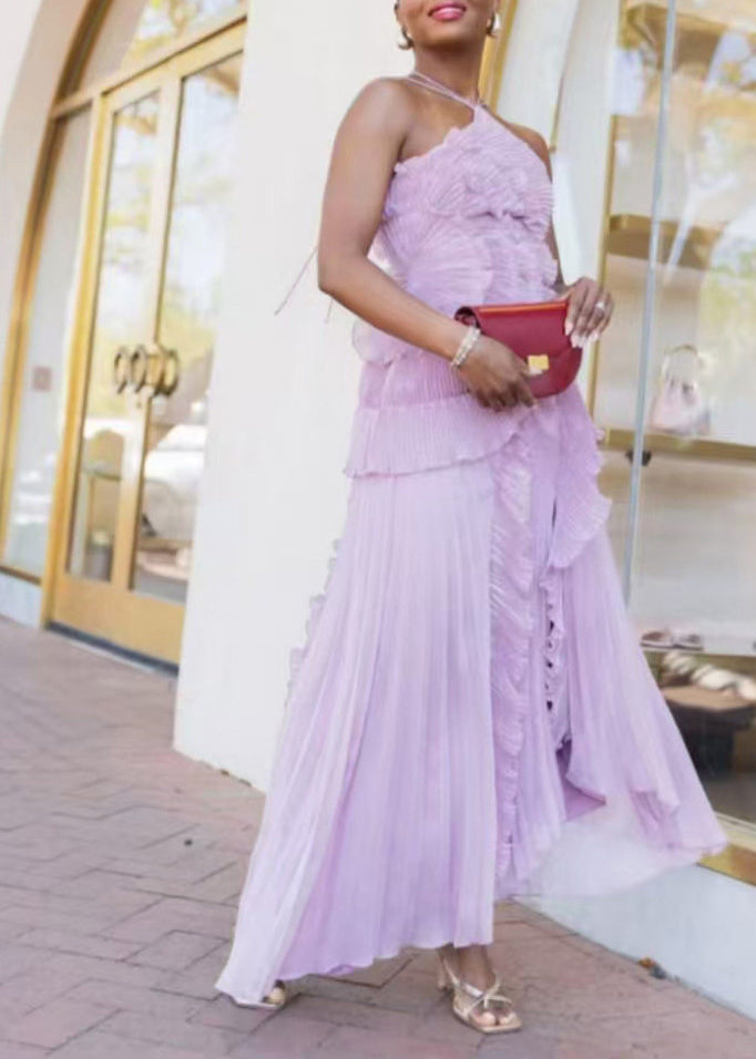 Robe femme fluide ouverte sur le côté style estival 2