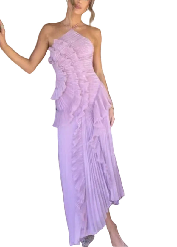 Robe femme fluide ouverte sur le côté style estival 3