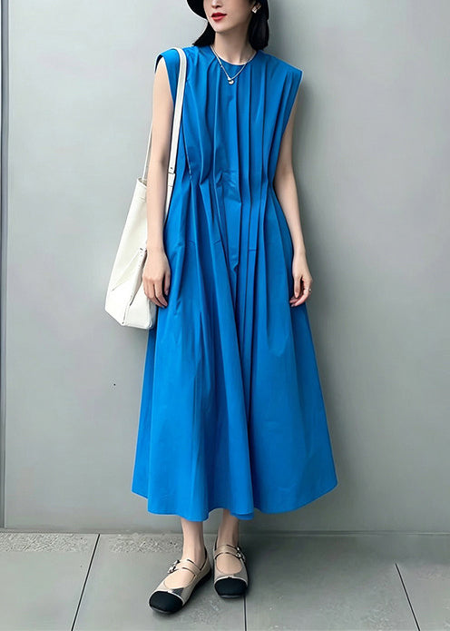 Robe longue ample sans manches col rond pour femme 1