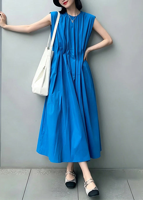 Robe longue ample sans manches col rond pour femme 2