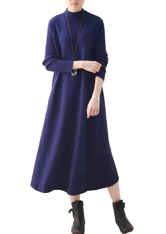 Robe maxi hiver pour femme grande taille style décontracté 0