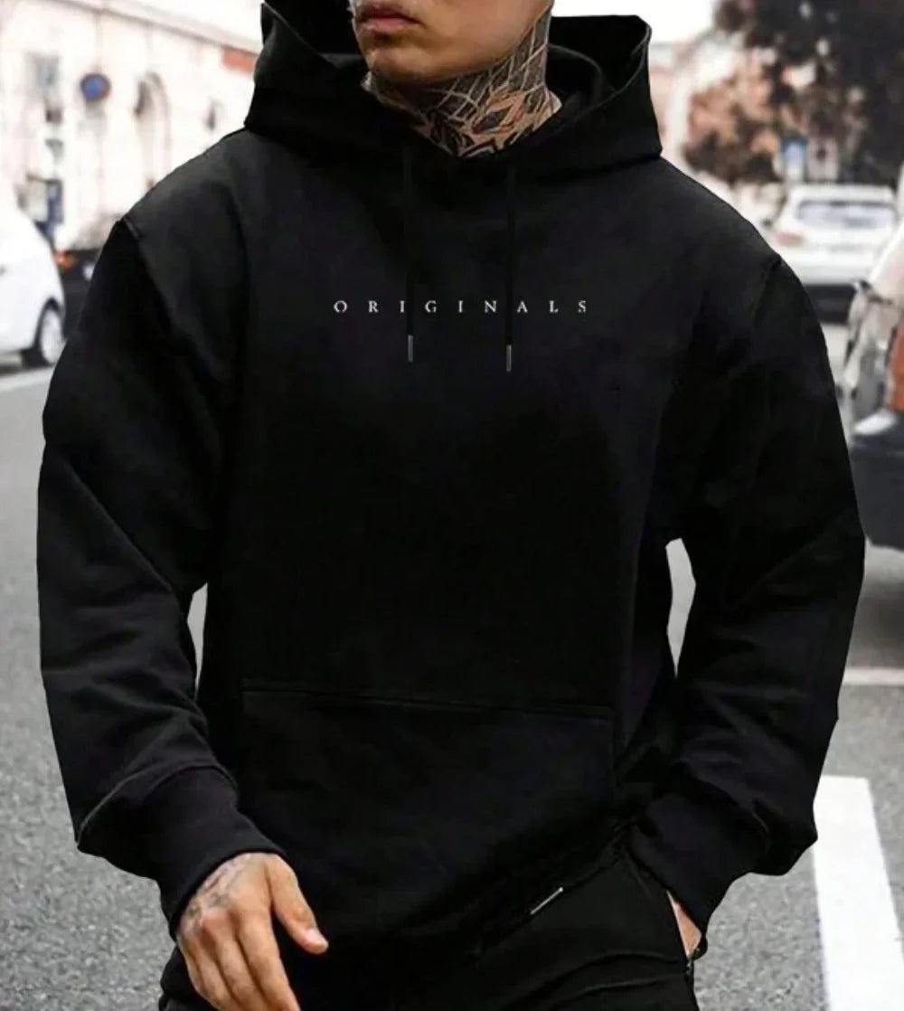 Sweat à Capuche Homme Décontracté en Coton-1